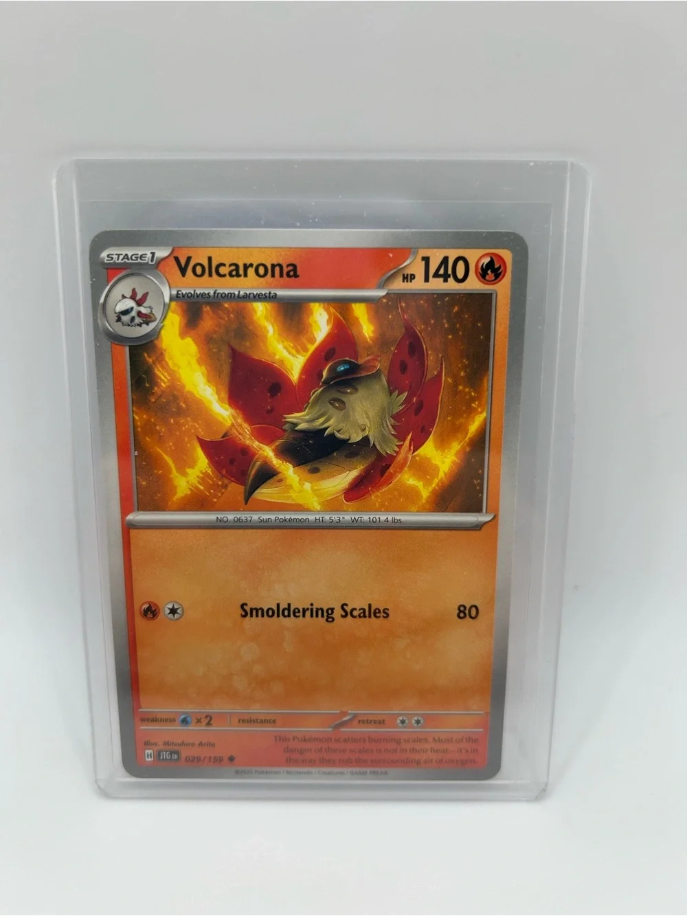 Volcarona Pokémon Card - 029/159 JTG EN
